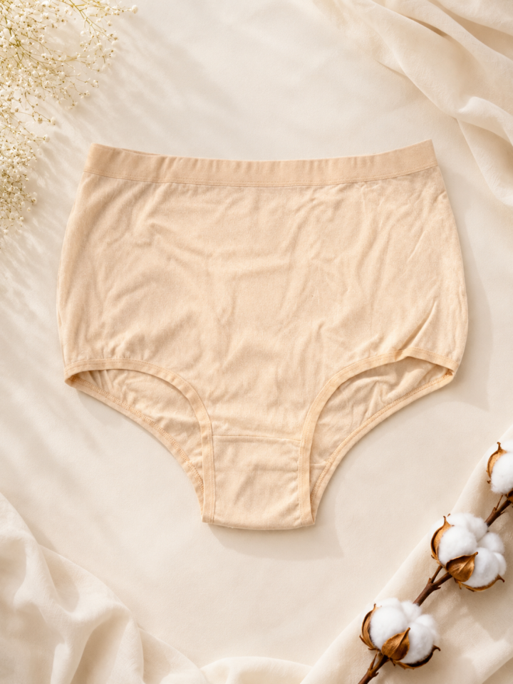 Daily Comfort Toparlayıcı Yüksek Bel Ten Rengi Büyük Beden Külot