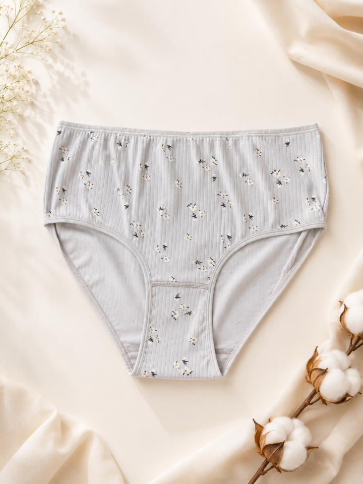 3'lü Paket Soft Touch Yüksek Bel Pamuk Büyük Beden Külot