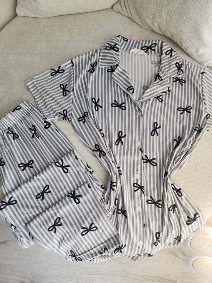 Blue Bowl Milan Kadın Pijama Takımı - Kısa Kollu