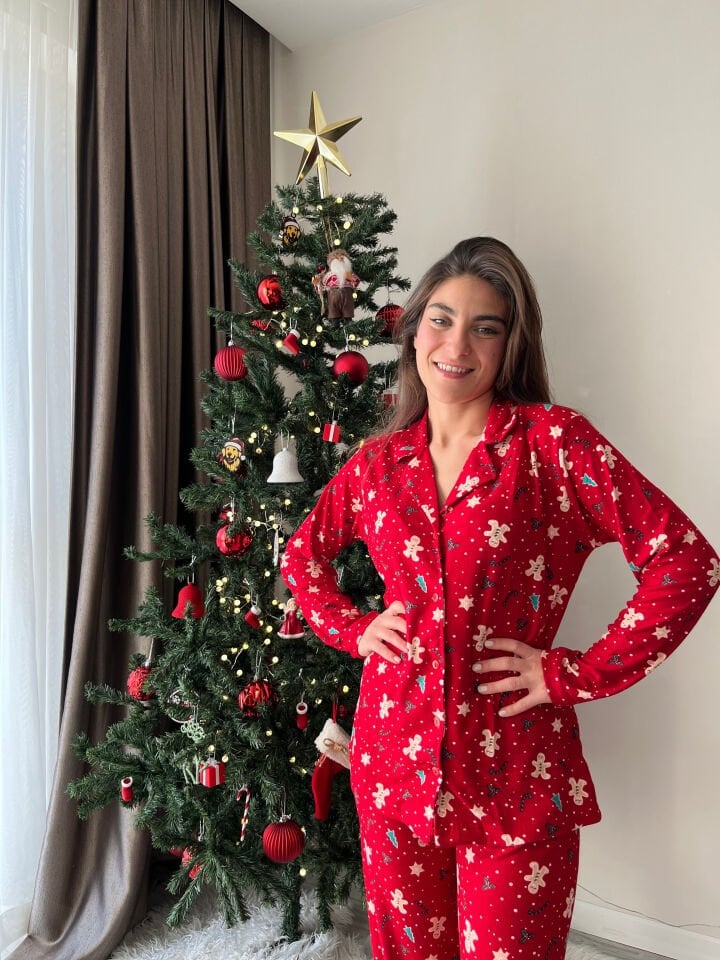 Ginger Bread Kadın Pijama Takımı - Uzun Kollu