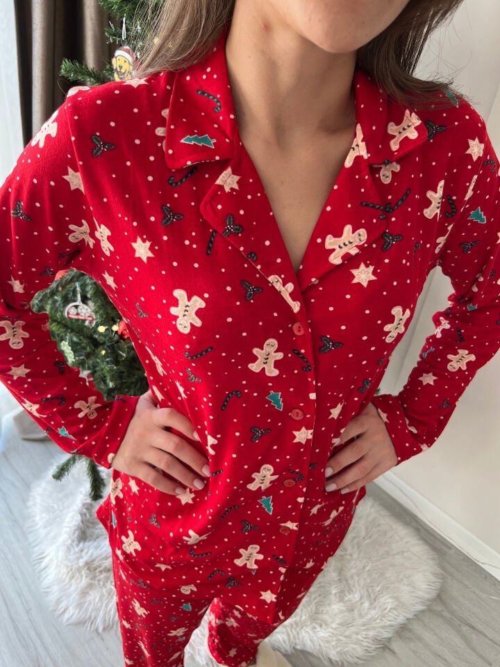 Ginger Bread Kadın Pijama Takımı - Uzun Kollu