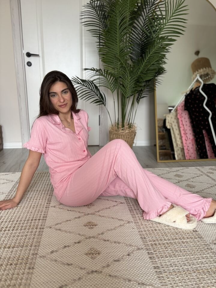Pegasus Sugar Sense Kadın Pijama Takımı - Kısa Kollu