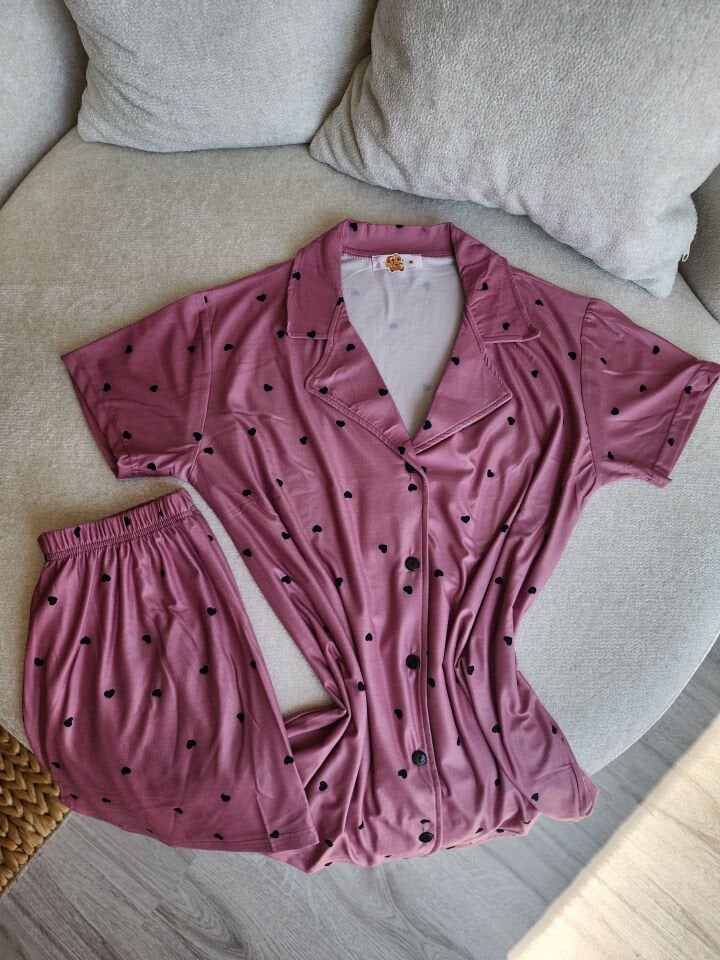 Milan PINKY DOT Kadın Pijama Takımı - Şortlu