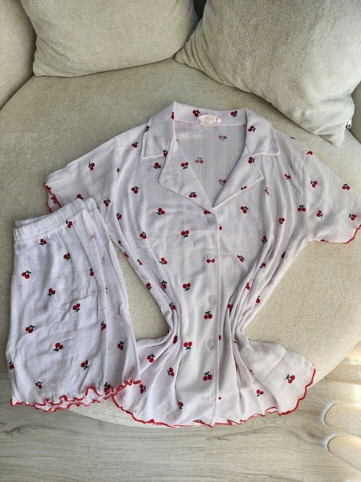 Cherry Pointel Kadın Pijama Takımı - Şortlu